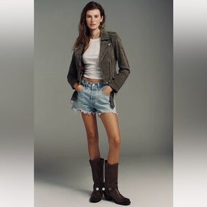 Suede Anthropologie NWT BLANKNYC Suede Moto Jacket Size XS.